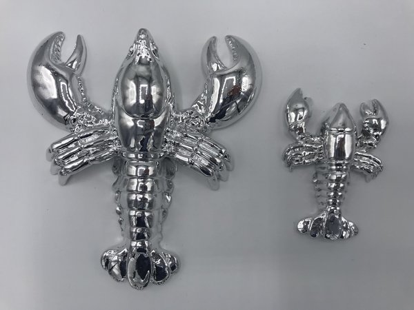 Hummer / Lobster kleine Ausführung (silber, 6,8 * 4,5 cm)