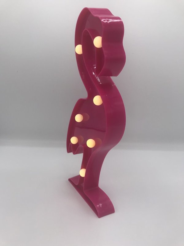 LED-Figur "Flamingo" (pink, Kunststoff, 30cm)