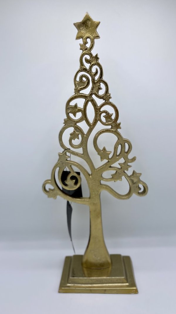 Dekorativer Weihnachtsbaum aus Alu (Bronze Gold, Colmore, 46 cm)